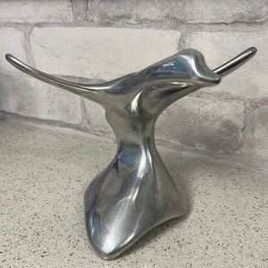 Hoselton Canada Goose in Flight Aluminum Sculpture, 925